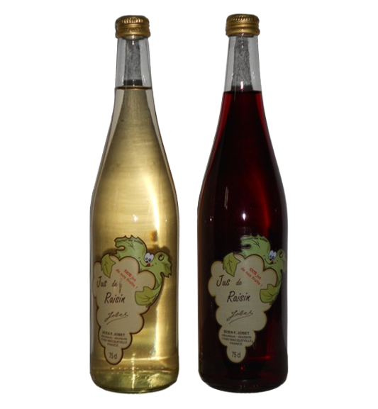 Jus de raisin blanc ou rouge